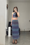 SWAYING/KNIT gradient straight dress SW23SS3B05 gradient purple PS62